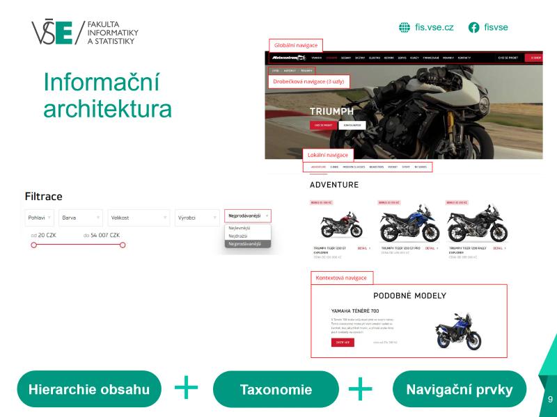 Informační architektura pro e-shop Motocentrum HK – ukázka 6