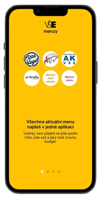 VŠE Menzy – ukázka 2