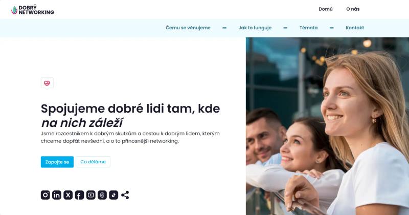 Uživatelský výzkum pro Dobrý networking – ukázka 5